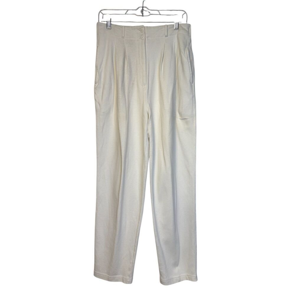 Talbots Vintage High Waist Pleated Pants Sz. L Off-White Y2K 1990’s